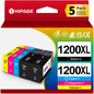 1200XL 1200 Ink Cartridges for Canon 1200 Ink for Canon MAXIFY MB2720 Printers (Black Cyan Magenta Yellow, 4 Pack )