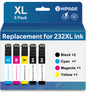 232 Ink for Epson 232 Ink for 232XL Ink Cartridge for Epson WorkForce WF-2930 WF-2950 Expression XP-4200 XP-4205 Printer (2Black  Cyan Magenta Yellow)