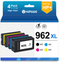 962 ink Compatible for HP 962 Ink Cartridges for 962XL HP Ink Cartridges (Black Cyan Magenta Yellow, 4 Pack£©