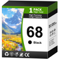 68 Ink Cartridges Compatible with HP 68 Ink Cartridge for HP Ink 68 Compatible with Envy 6152e 6155e 6552e 6555e 6558e Printers (Black）