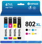 802XL Ink Cartridge for Epson 802 Ink Cartridge Combo Pack for Epson Ink 802  (4 Pack)