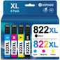 822XL Ink Cartridge for Epson 822 Ink 822 for Workforce Pro WF-3820 WF-4830 WF-4833 Printer Ink Combo Pack