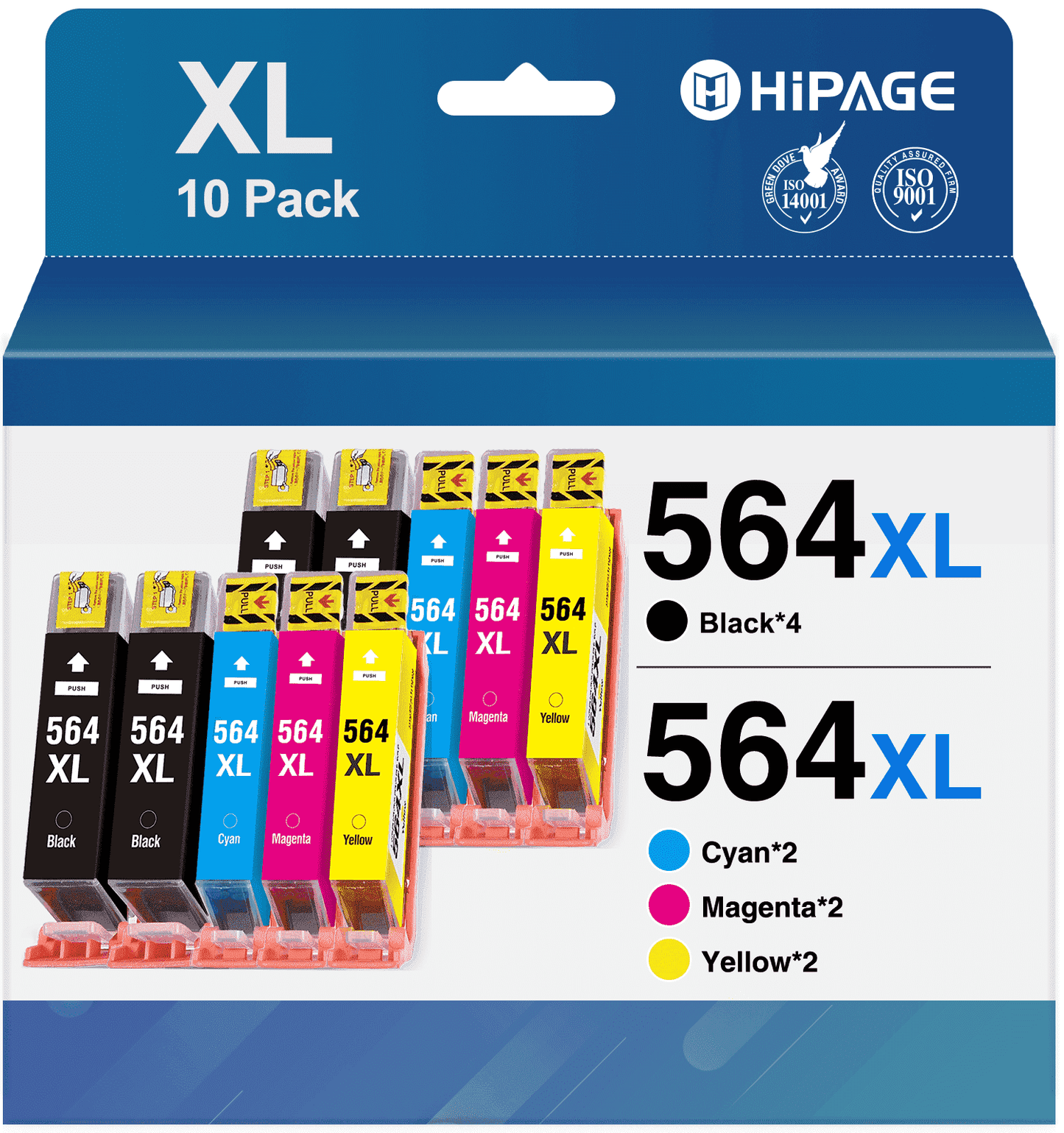 564 Ink Cartridges Compatible for Printers for HP 564 Ink Cartridges for Printers for HP 564 for Photosmart 6520 5520 6510 Printers (4 Black 2 Cyan 2 Magenta 2 Yellow)