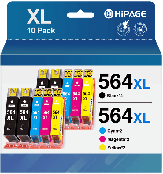 564 Ink Cartridges Compatible for Printers for HP 564 Ink Cartridges for Printers for HP 564 for Photosmart 6520 5520 6510 Printers (4 Black 2 Cyan 2 Magenta 2 Yellow)